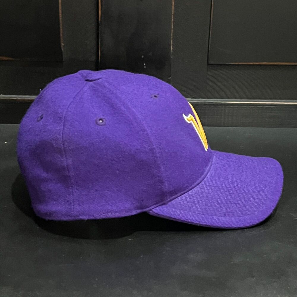 Vintage 90s Nike Team Minnesota Vikings Wool Fitted Hat Purple NFL Football 7 - Picture 4 of 10